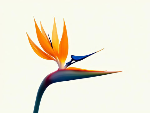 Stunning bird of paradise flower with vibrant colors