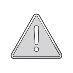Warning Exclamation Point in Triangle Sign Icon Symbol Caution Alert Attention Danger Hazard Safety Isolated