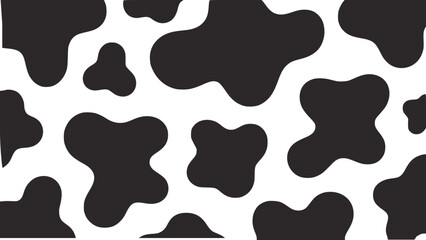 Monochrome abstract irregular blob pattern seamless texture