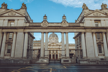 Dublin, Ireland- December 7 2025 "Late autumn in in capital of Ireland, Dublin"