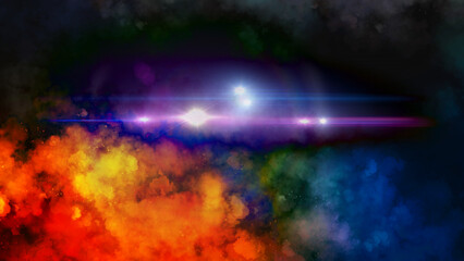 Colorful modern abstract background with fluid gradient shapes and smooth flowing motion, soft blur texture and creative digital art style for web design, posters and branding