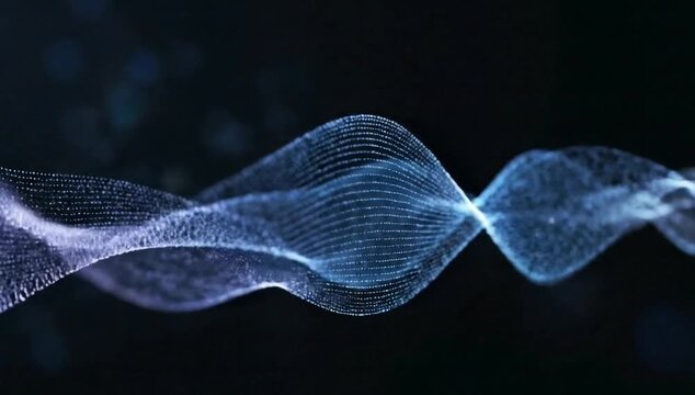 Abstract digital flow motion background, subtle light waves, modern technology style