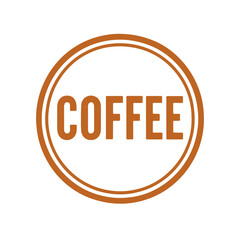 coffee icon logo seal vector on white background
Vector stamp icon