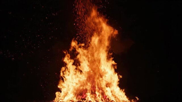 Fire Burst Flames Abstract Explosion Background
