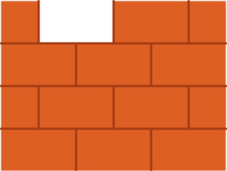 Obraz premium Brick Wall Gap Construction Concept