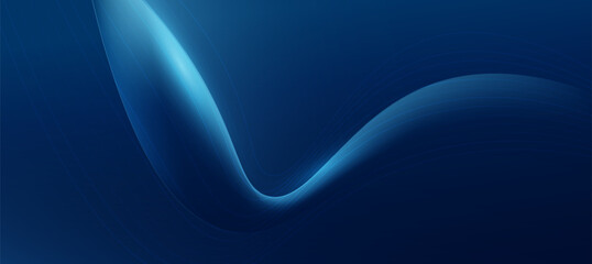 Modern abstract blue curve technology background. tech banner for corporate business concept. hi-tech abstract background vector illustration and business or presentation