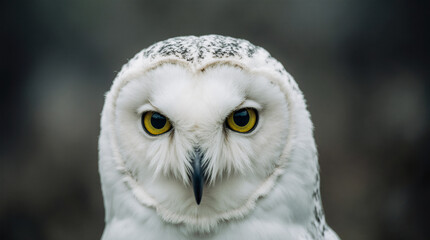 Fototapeta premium Snowy Owl Close-Up Portrait