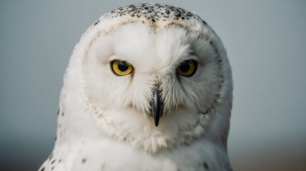 Obraz premium Snowy Owl Close-Up Portrait