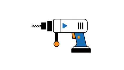 Electric drill tool for construction and home improvement projects.