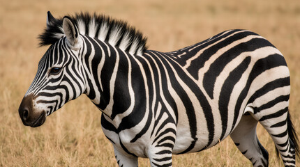 Obraz premium Wild Zebra in Natural Habitat