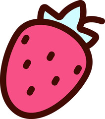 Strawberry Kawaii Icon