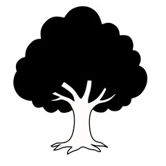 vector tree silhouette
