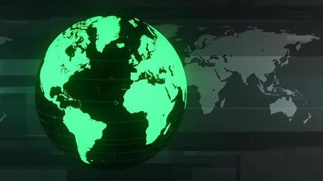 globe on digital background