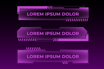 futuristic overlay for stream channel and gamer stream