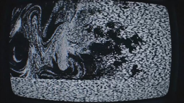 Cathode ray chaos Static storms on screen