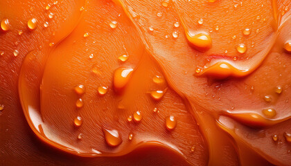 Orange Texture Surface Close Up Of Orange Surface Texture With Glistening Details