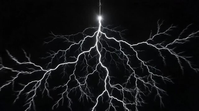 Electrical fury rips the night sky