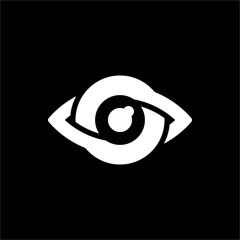 A sleek, dynamic eye symbol conveying insight and precision. Perfect for consulting or data analytics brands focusing on foresight and strategy.