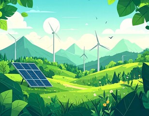 Green Environment Sustainability Concept Design