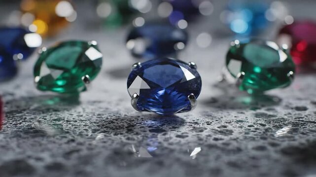 Luxurious teardrop gemstone pendants in various colors