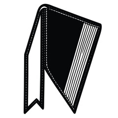 Obraz premium A simple, bright yellow bookmark with a rounded shape, adding a splash of color and functionality to reading materials.