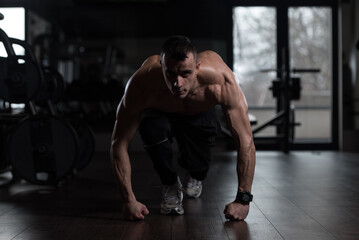 Obraz premium Pushups Upper Position