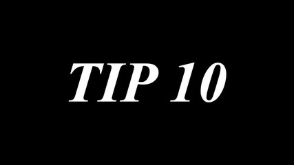 Tip 10 Side Text Animation.
