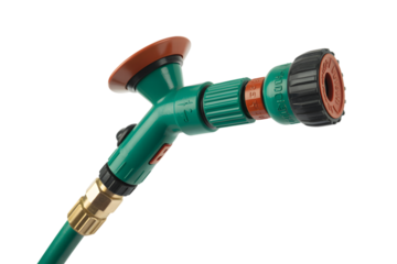 garden hose nozzle for watering plants and lawns  . Isolated on transparent background, png