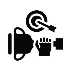 success glyph icon illustration vector graphic.eps