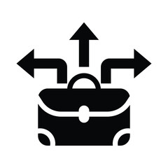 career choice glyph icon illustration vector graphic.eps