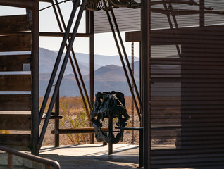 Dinosaur Skull Fossil Sits On Exibit In Big Bend