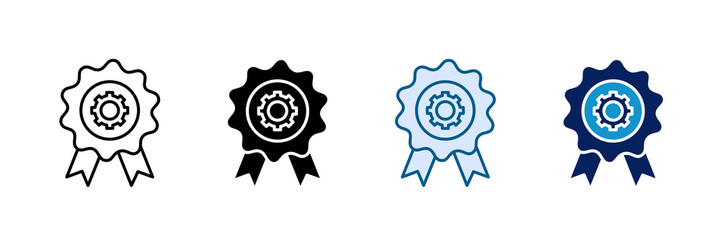 Quality Management Icon Set Multiple Style Collection