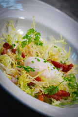 Poached Egg on Salad