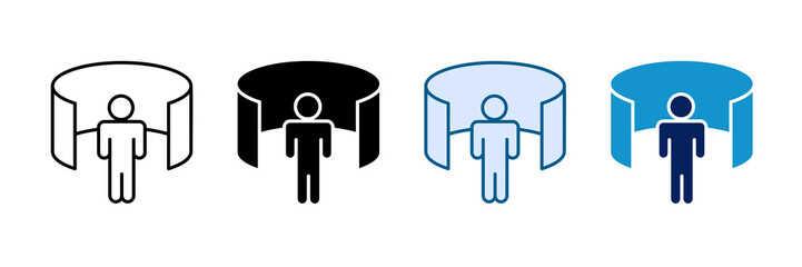 Virtual Reality Icon Set Multiple Style Collection