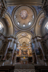 Obraz premium Interior of the Basilica of St. Alexander - Bergamo, Italy