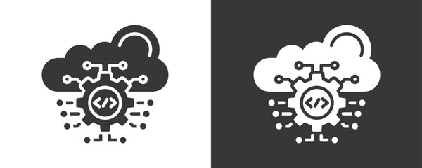 Api Icon Set Vector Collection Isolated In Black And White