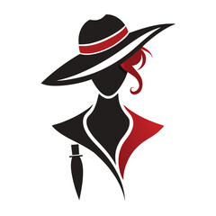 Stylized silhouette of a woman's profile in a vibrant gradient, representing individuality and modern style.
