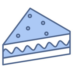 sandwich blue icon