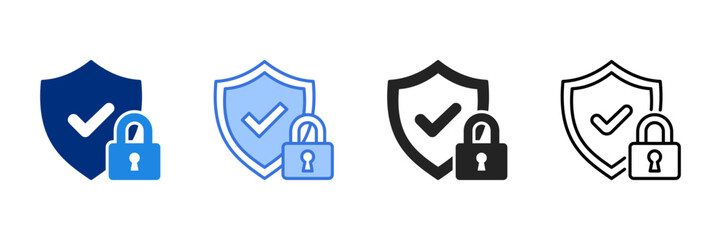 Protection Icon Flat Style Vector Illustration