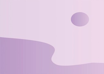 Softly lit gradient purple landscape with a circular sun, evoking tranquility and a sense of calm