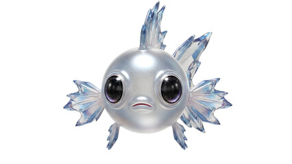 Cute blue bunny character vector illustration and 3d art drawing of a funny toy monster dragon alien for a fun Halloween design