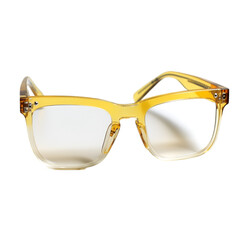 Stylish Square Women Glasses Frame with Spring Hinges. on wight background 