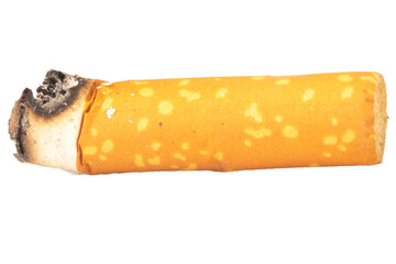 cigarette butts isolated on white background