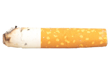 cigarette butts isolated on white background