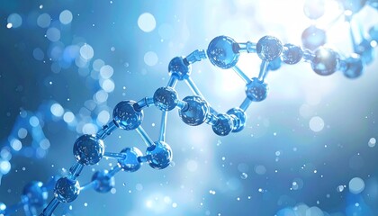 Molecular structure background. Abstract background with molecule DNA. Medical, science and technology concepts illustration
