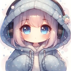 The girl acted relaxed.