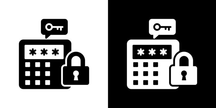Token Icon Flat Style Vector Illustration