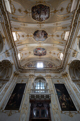 Obraz premium Baroque nave ceiling of Bergamo Cathedral - Bergamo, Italy