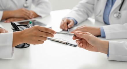 Doctors Collaborating on Patient Care A CloseUp View.