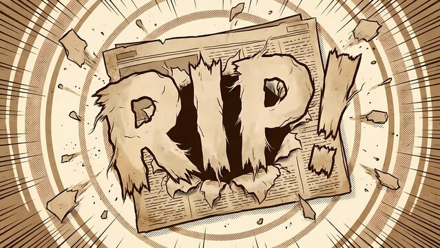RIP! Torn Comic Paper Text Effect